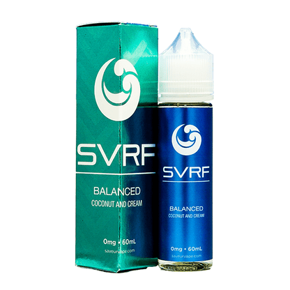 SVRF Series E-Liquid 60mL (Freebase) Balanced with packaging