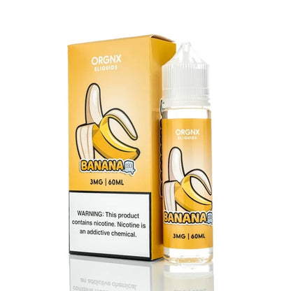 ORGNX Series E-Liquid | 60mL (Freebase) Banana Ice With Packaging