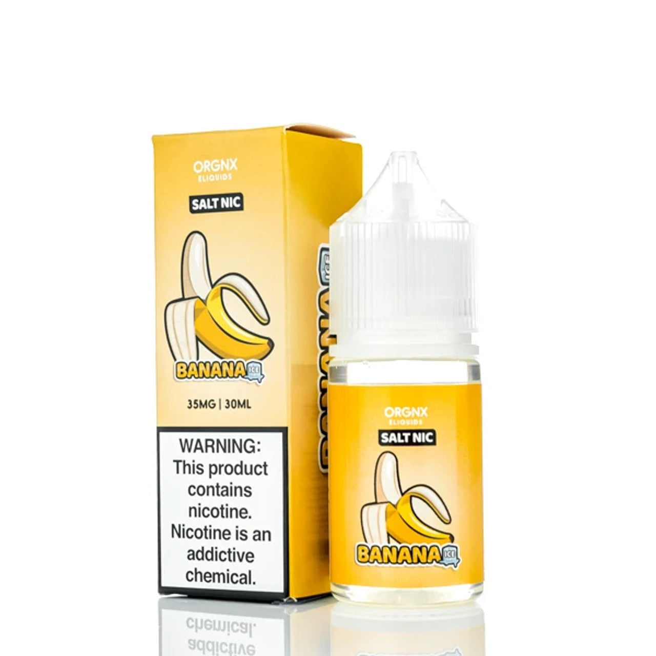 ORGNX Salt Series E-Liquid | 30mL (Salt Nic) Banana Ice With Packaging