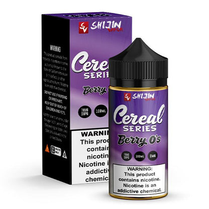 Tasty O’s Series E-Liquid 100mL (Freebase) Berry O's with packaging