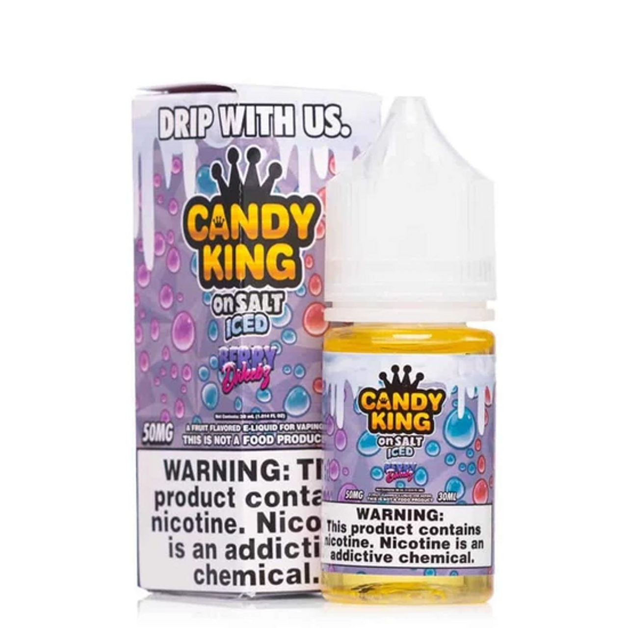 Candy King Salt Series E-Liquid 30mL (Salt Nic) Berry Dweebz Iced with Packaging
