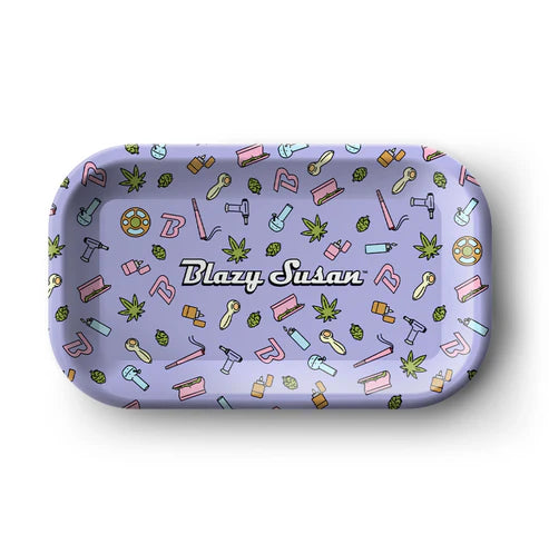 Blazy Susan Rolling Tray Medium Purple Icon