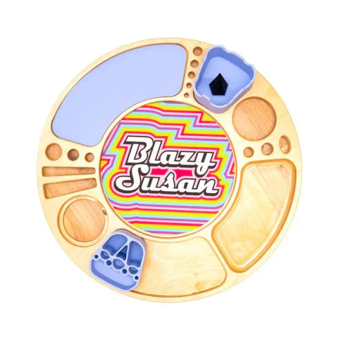 Blazy Susan Spinning Rolling Tray Clear