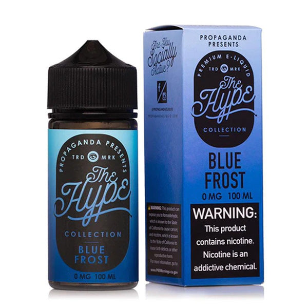 The Hype by Propaganda E-Liquid 100mL (Freebase) | Blue Frost with packaging