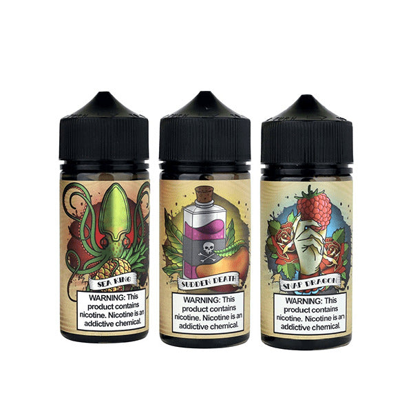 Bora Series E-Liquid 100mL (Freebase) Group Photo