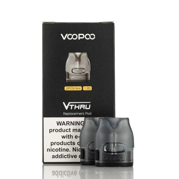 VOOPOO V.THRU REPLACEMENT POD 1.2OHM 2PCS WITH PACKAGING