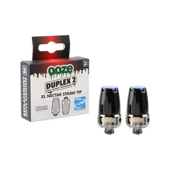 OOZE DUPLEX 2 XL NECTAR STRAW TIP 2PK WITH PACKAGING