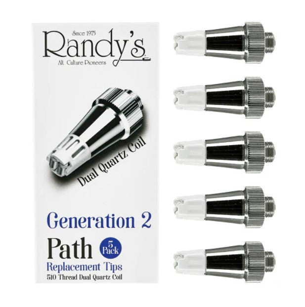 RANDY'S DUAL QUARTZ PATH REPLACEMENT TIP 5CT WITH PACKAGING
