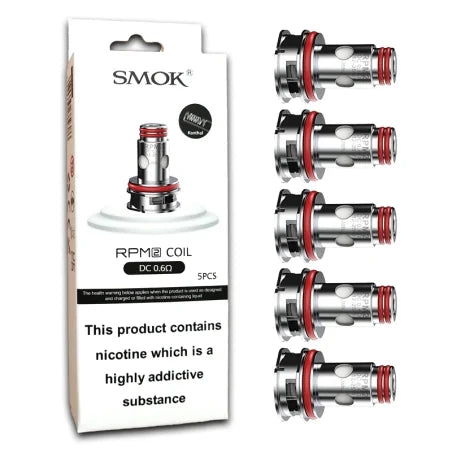 SMOK RPM 2 COIL DC 0.6OHM MTL 5PCS WITH PACKAGING