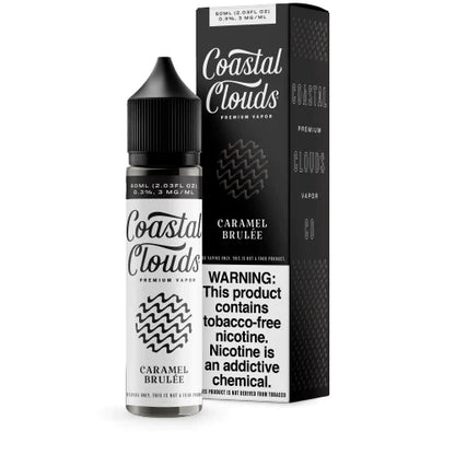 Coastal Clouds E-Liquid | 60mL | Caramel Brulee with packaging