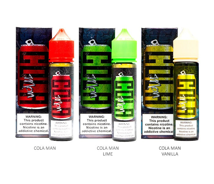 Cola Man Series E-Liquid 60mL (Freebase) | Group Photo