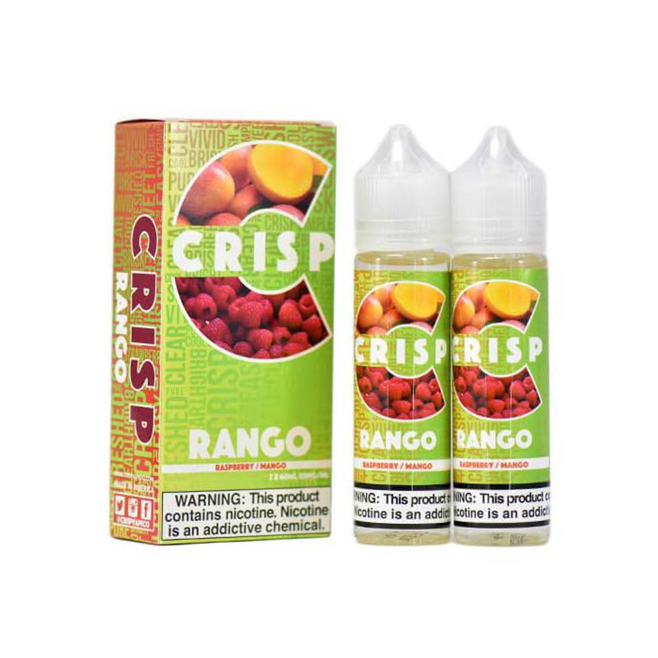 Crisp Vape 2 x 60mL Rango with Packaging