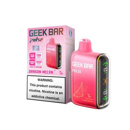 Geek Bar Pulse 7500 Puffs 5% Dragon Melon with Packaging