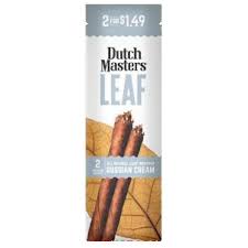 Dutch Masters Leaf 2 Cigarillos - 30Pk Russian Cream with packaging