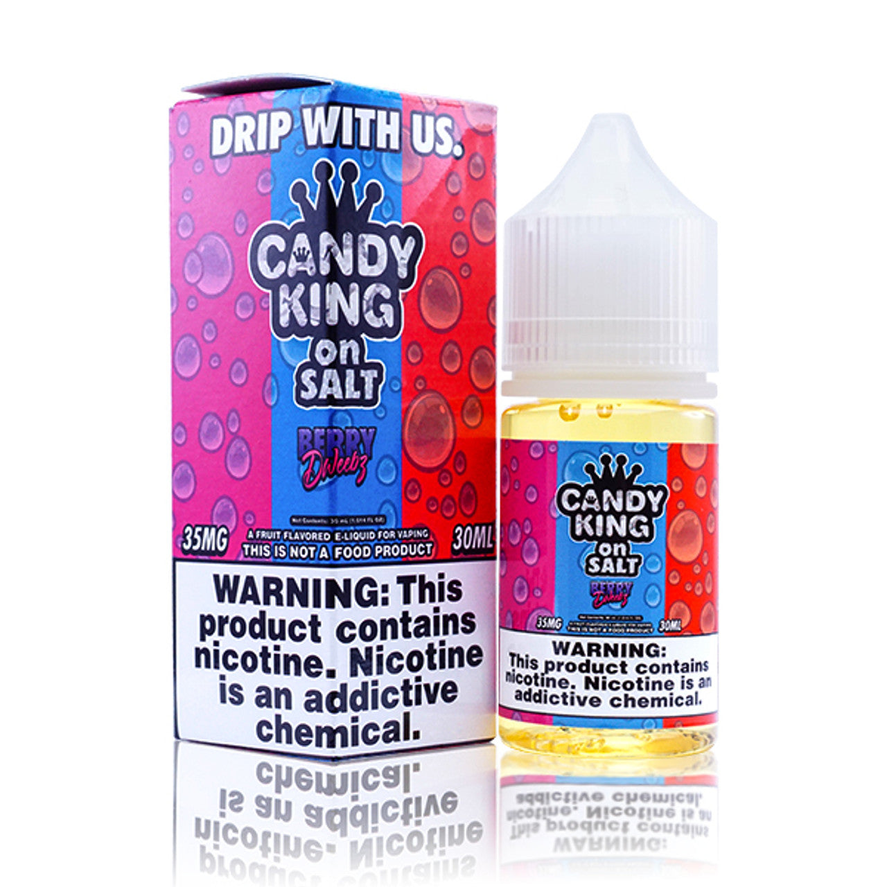Candy King Salt Series E-Liquid 30mL (Salt Nic) Berry Dweebz with Packaging