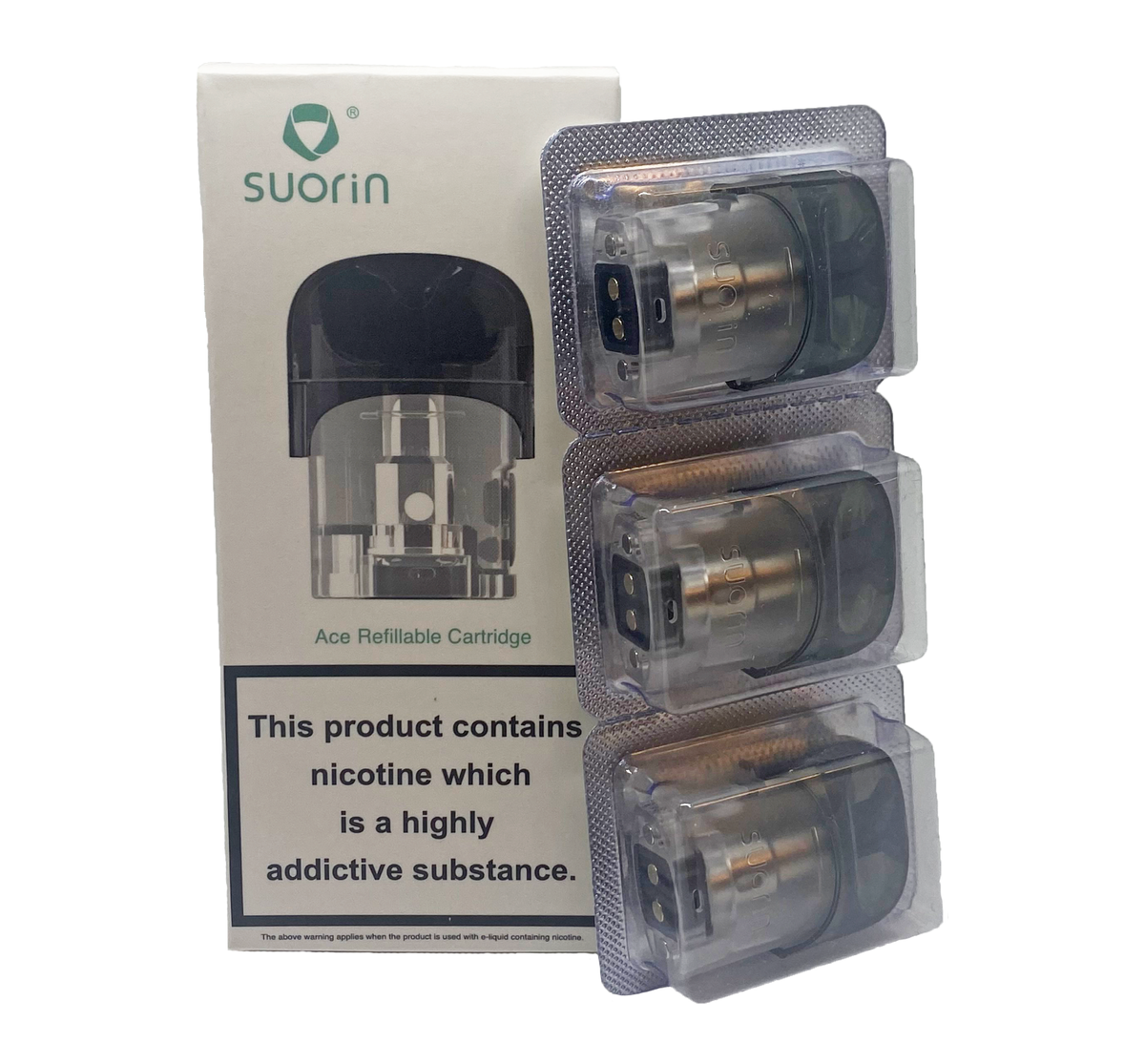 SUORIN ACE REFILLABLE CARTRIDGE WITH PACKAGING