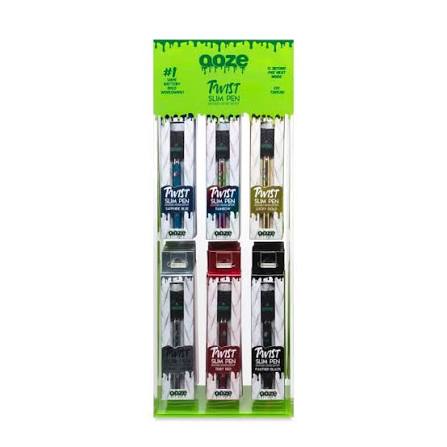 OOZE SLIM PEN TWIST VAPE BATTERY 48 COUNT DISPLAY WITH PACKAGING