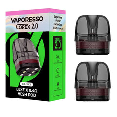 VAPORESSO LUXE X 0.4 COREX 2.0 MESH POD - 2PCS. WITH PACKAGING