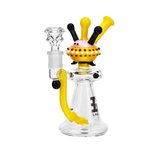EG Glass Water Pipe EG-96 Yellow