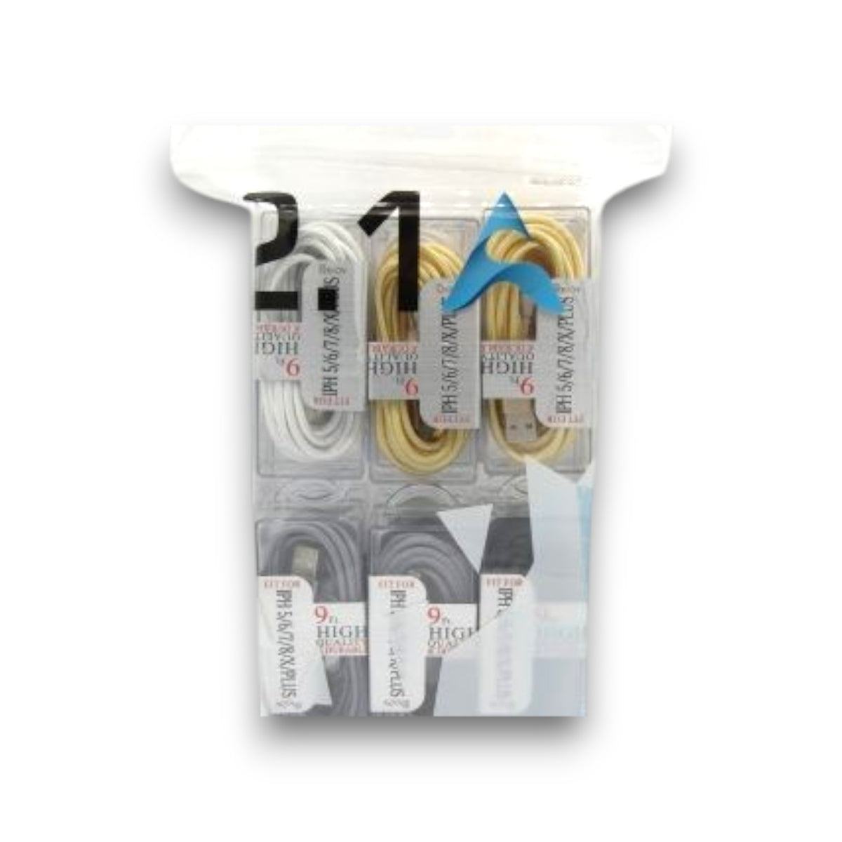 AQUAZE USB CHARGER 9FT 12CT WITH PACKAGING