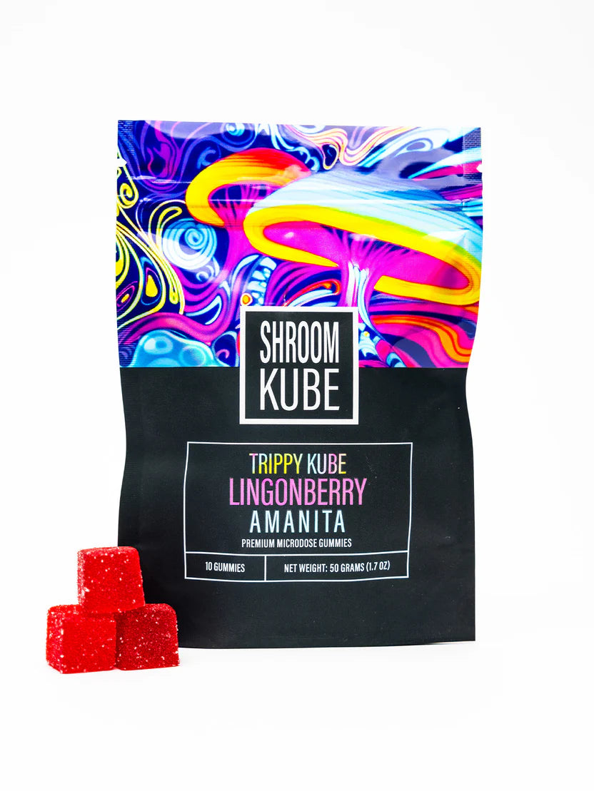 Shroom Kube 10pk Trippy Kube Lingonberry Amanita packaging
