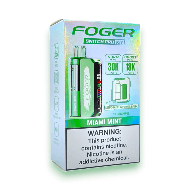 Foger Switch Pro Kit 5Ct Miami Mint with packaging