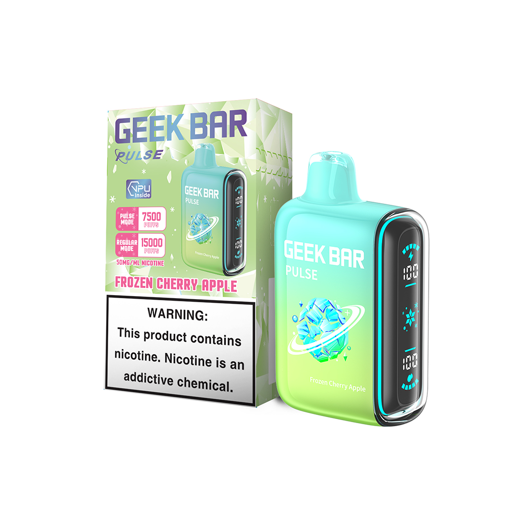 Geek Bar Pulse 7500 Puffs 5% Frozen Cherry Apple with Packaging