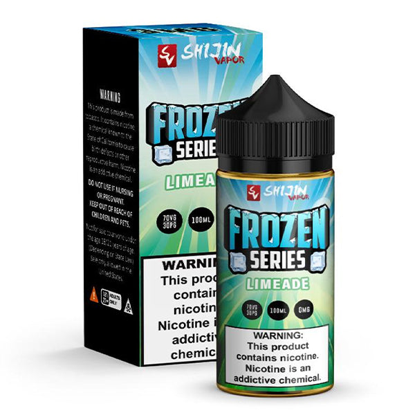 Frozen Vape Co Series E-Liquid 100mL (Freebase) Frozen Limeade with packaging