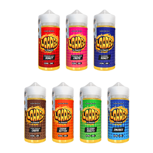 Loaded Series E-Liquid 100mL (Freebase) Group Photo