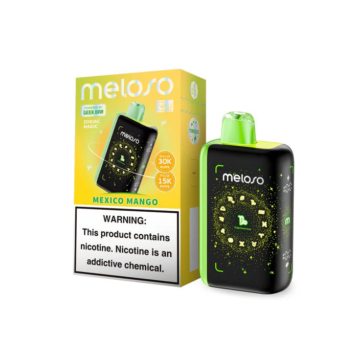 Geek Bar Meloso 30K Puff 5Ct Mexico Mango with packaging