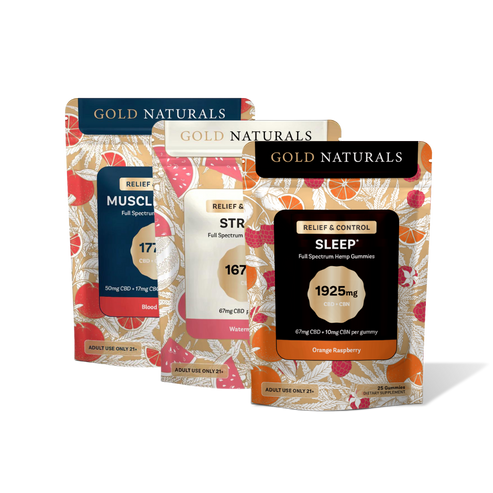 Gold Naturals D9 Gummies 1Ct Group Photo