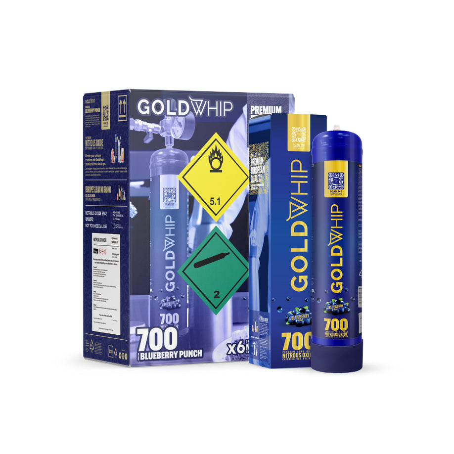 Gold Whip 700s Blueberry with packaging