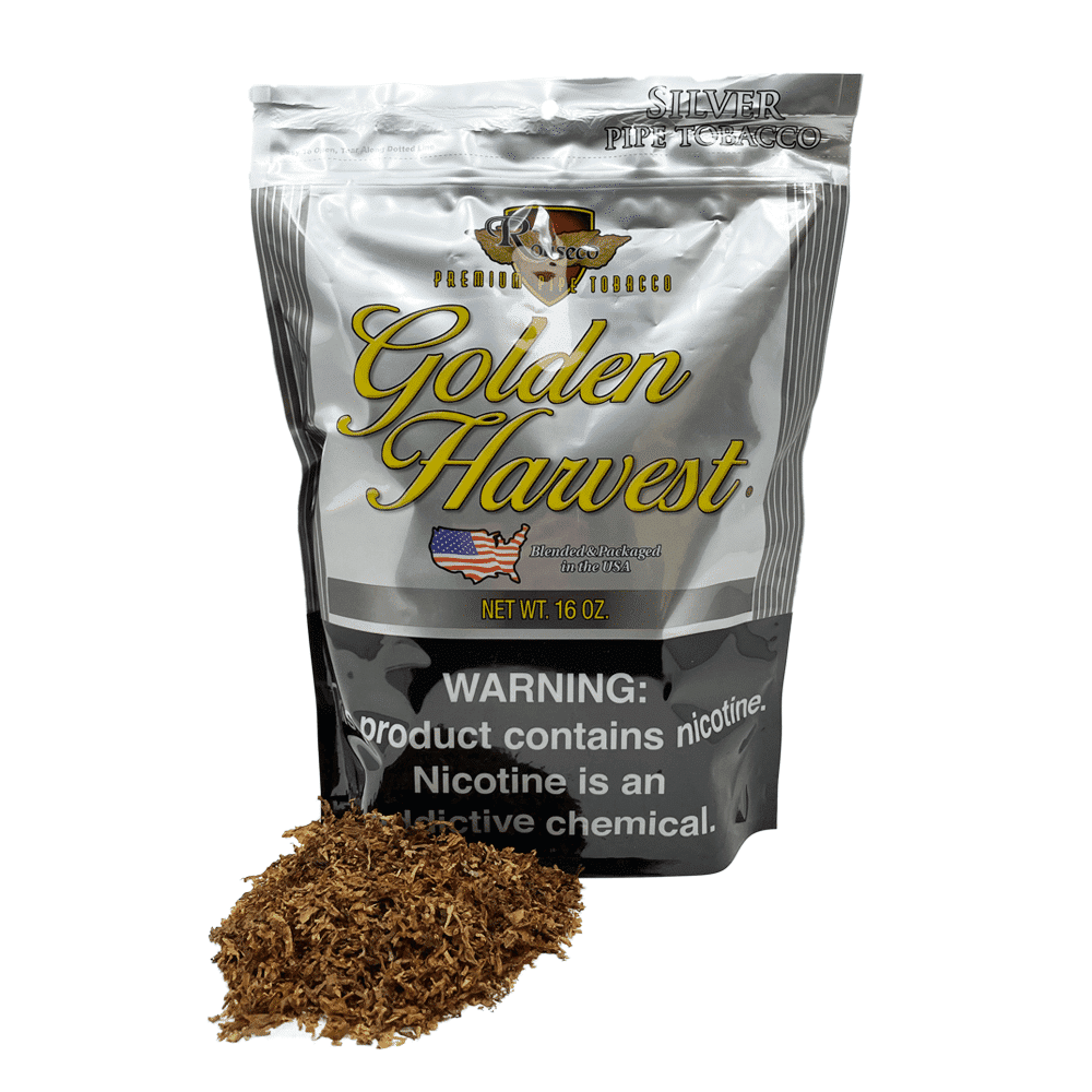 Golden Harvest 16 Oz Pipe Tobacco Silver