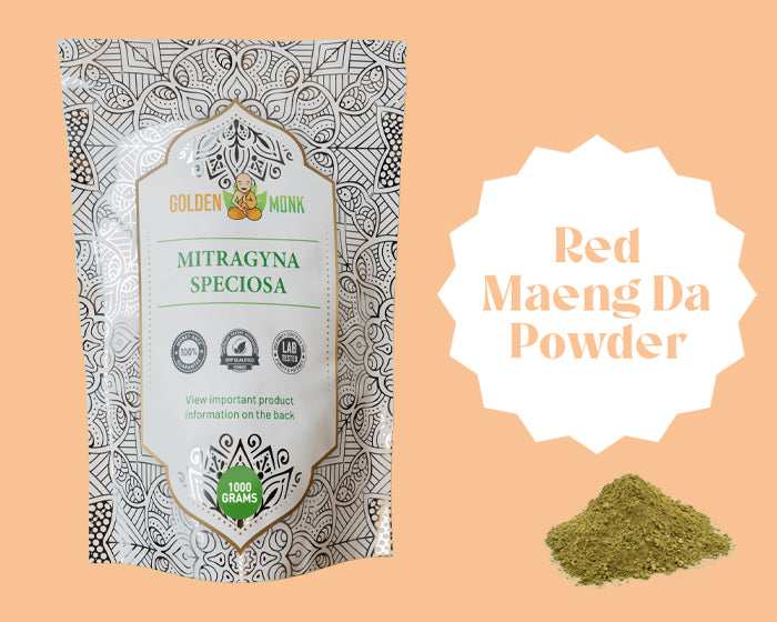 Golden Monk Mitragyna Speciosa Red Maeng Da (1000g) (Powder)