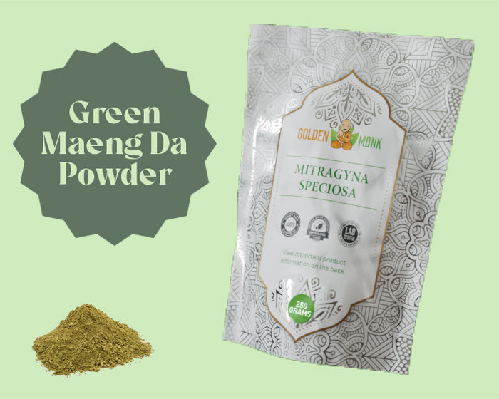 Golden Monk Mitragyna Speciosa Green Maeng Da (250 g) (Powder)