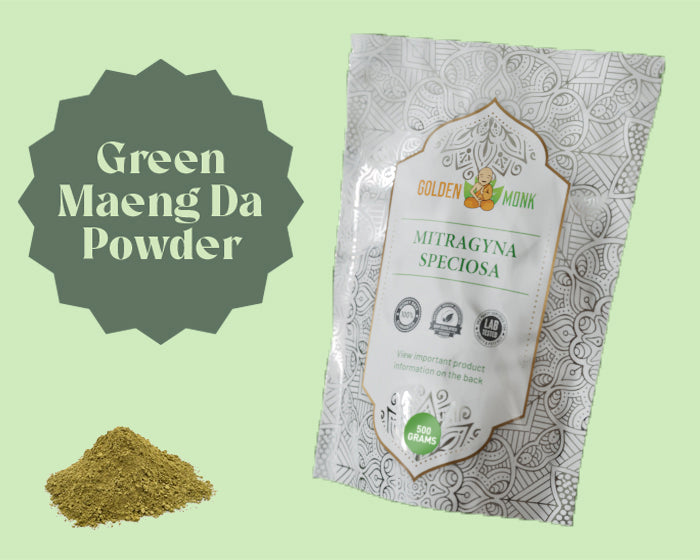 Golden Monk Mitragyna Speciosa Green Maeng Da (500 G) (Powder)