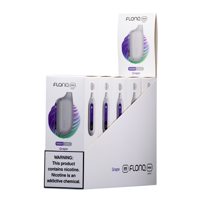 FLONQ Max Smart ZERO Disposable 10,000 Puffs 14mL 20MG | MOQ 5 | Grape