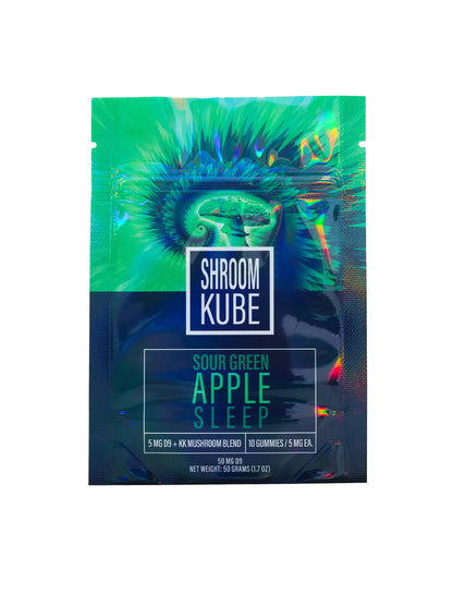 Shroom Kube 10pk Sour Green Apple Sleep packaging