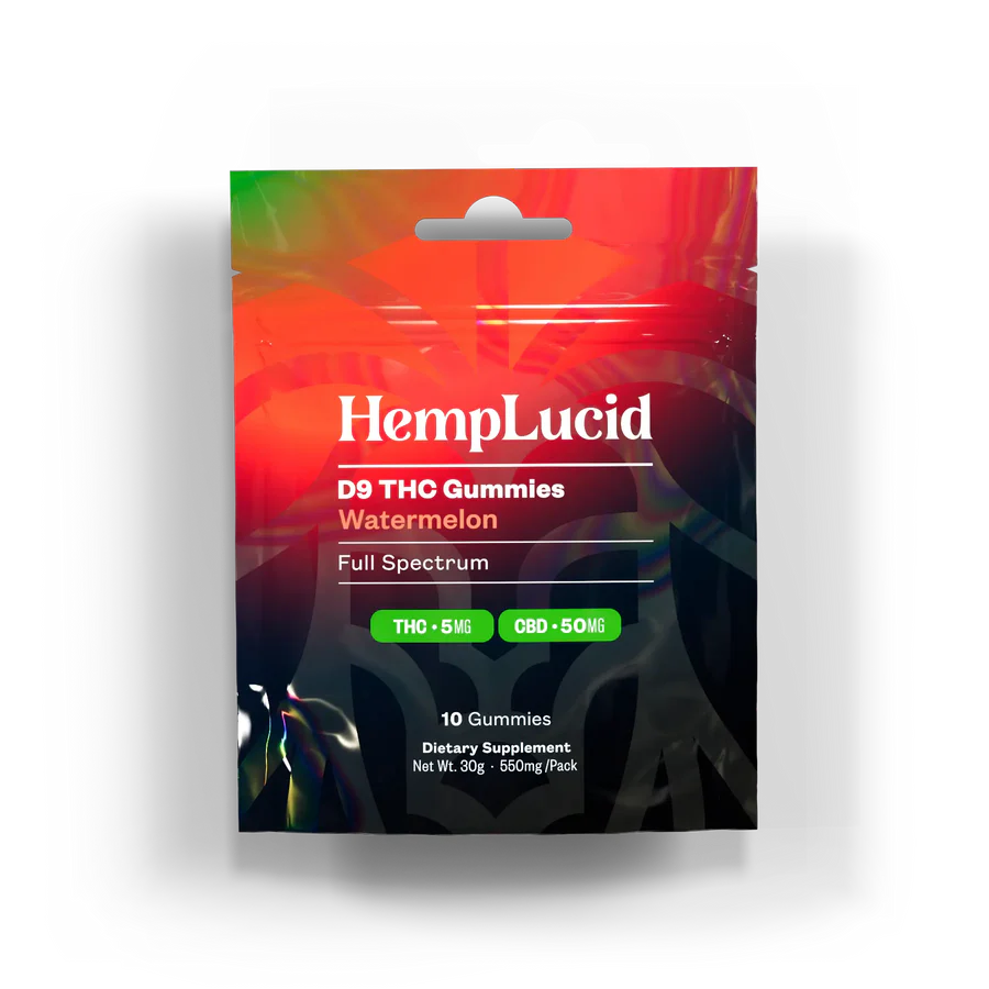 Hemplucid D9 Thc Pack (10 Gummies ) Watermelon