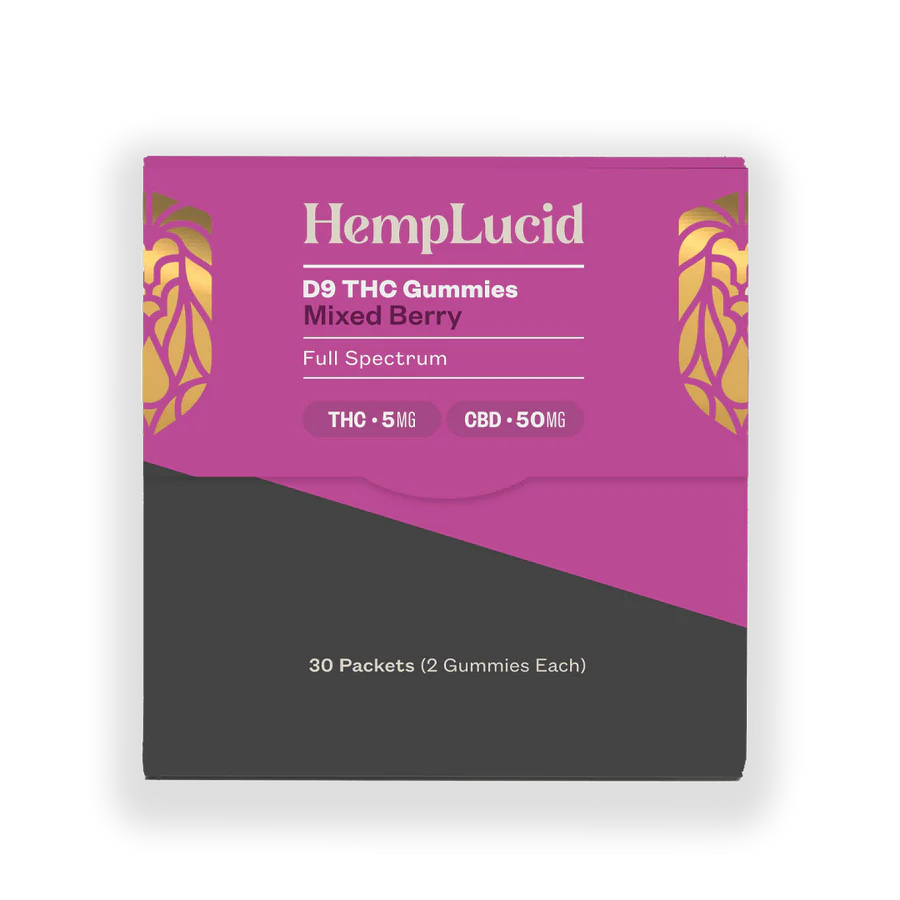 Hemplucid D9 Thc Gummies 30Pk Mixed Berry (THC 5mg) (CBD 50mg)