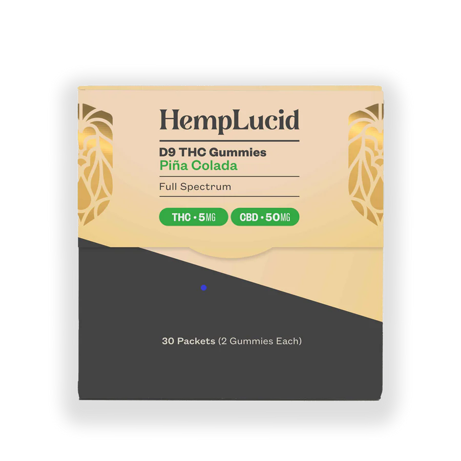 Hemplucid D9 Thc Gummies 30Pk Pina Colada (THC 5mg) (CBD 50mg)