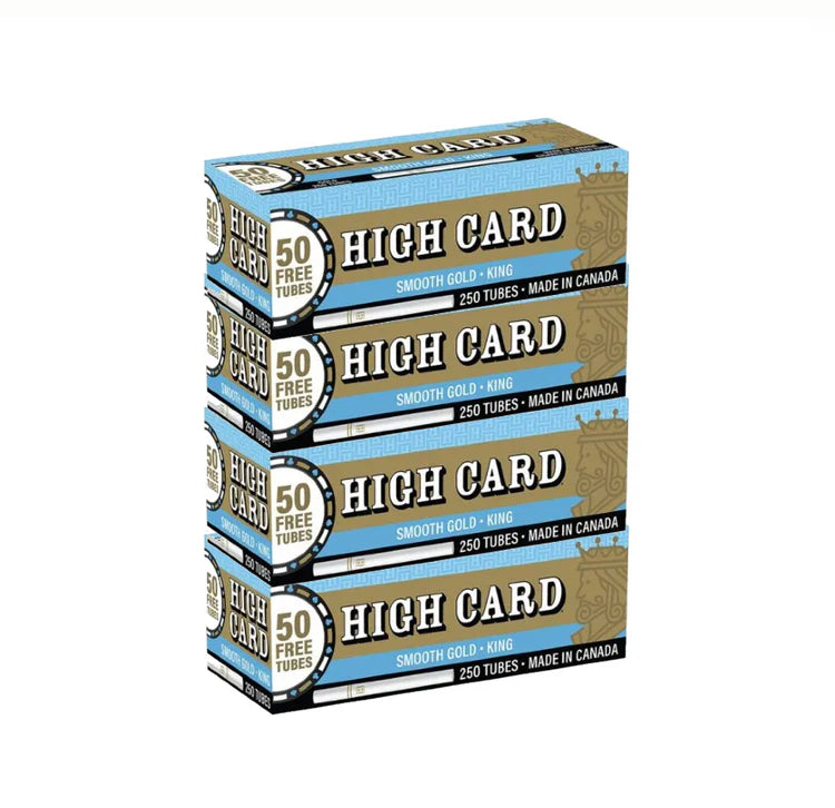 High Card Tubes 100mm 4pk Blue with packaging