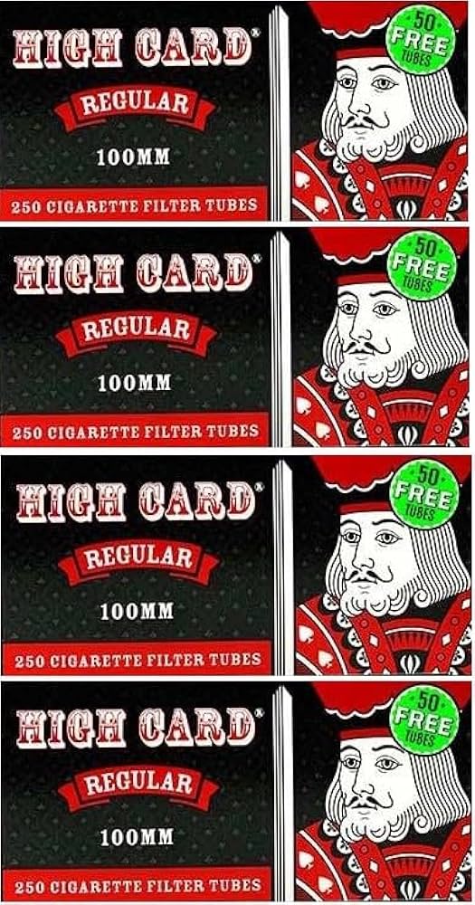 High Card Tubes 100mm 4pk Red with packaging