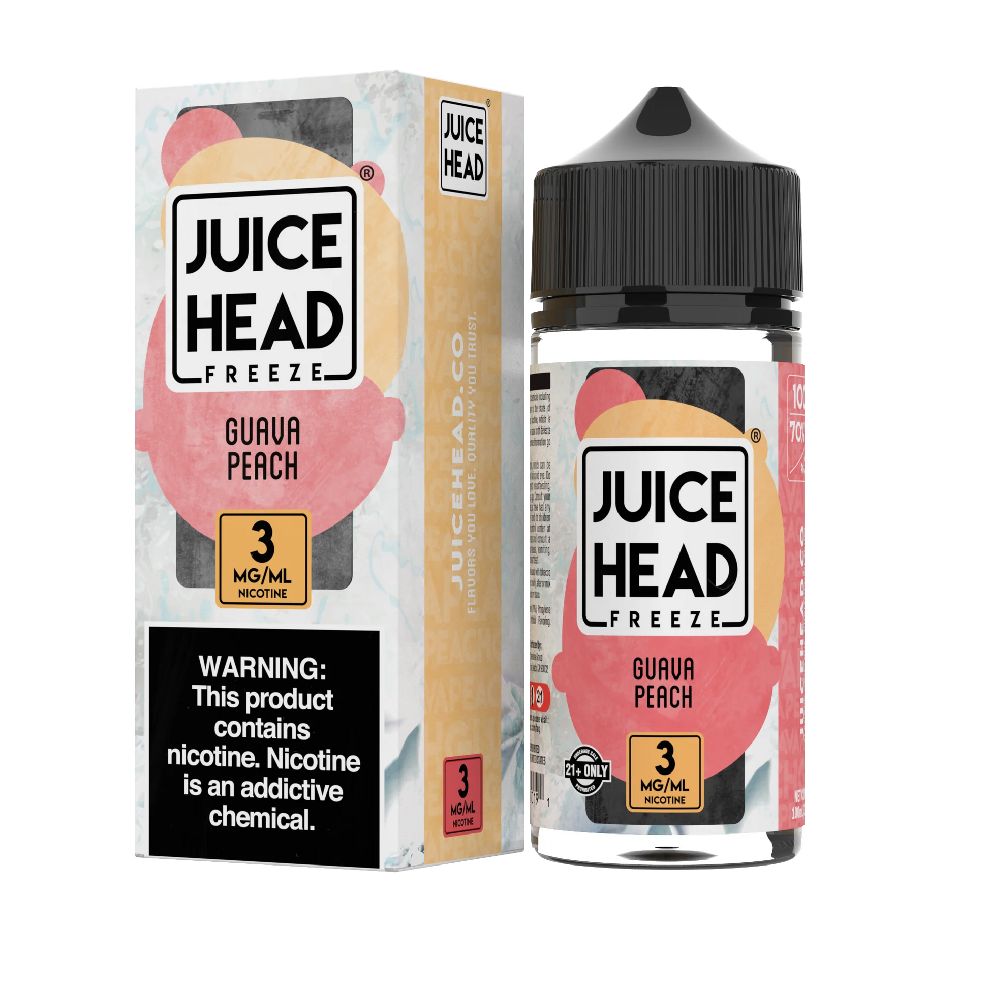 Juice Head 60mL 2PK Freeze Guava Peach with Packaging