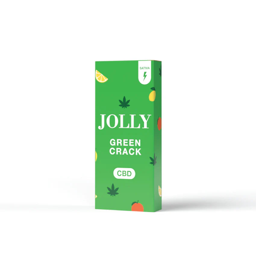 Jolly Disposable Legal Cannabis 2G 5Ct Green Crack with packaging