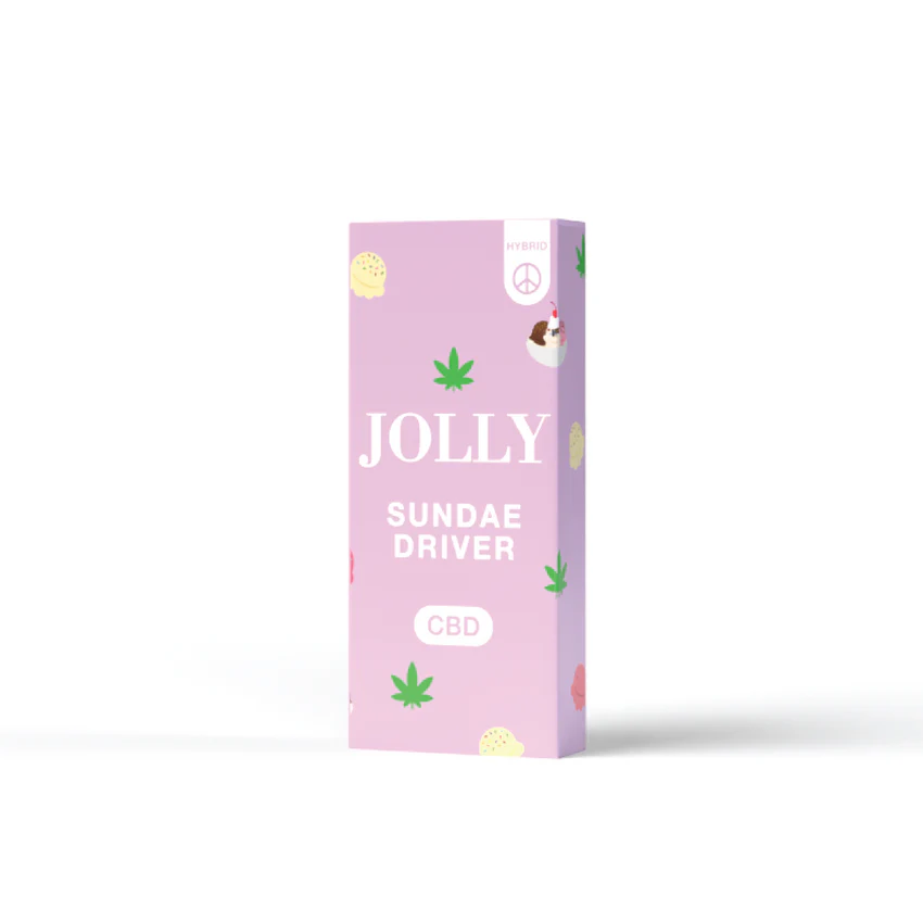 Jolly Disposable Legal Cannabis 2G 5Ct Sundae Driver with packaging