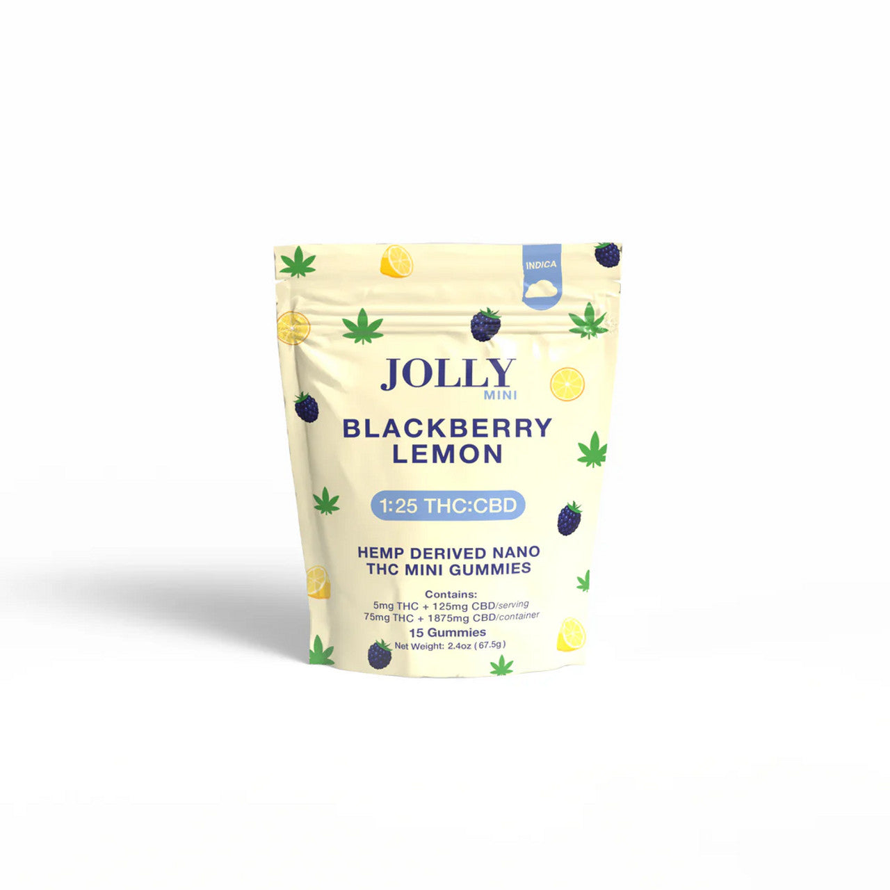 Jolly Mini Gummies 15/5Ct Blackberry Lemon