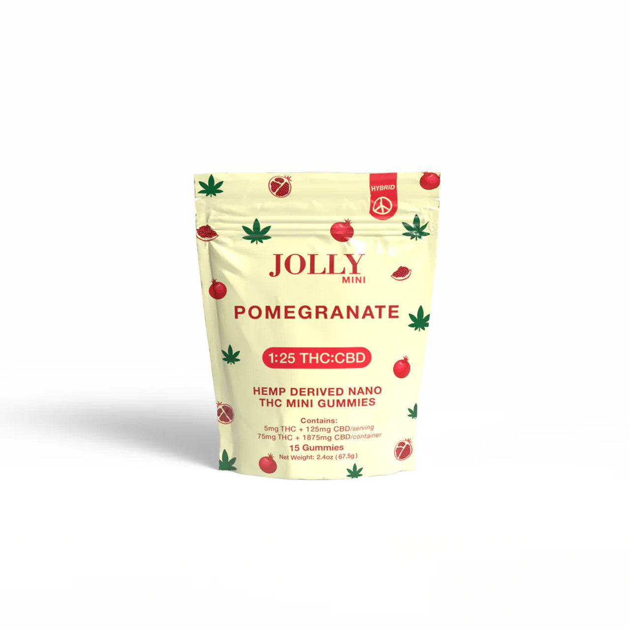 Jolly Mini Gummies 15/5Ct Pomegranate