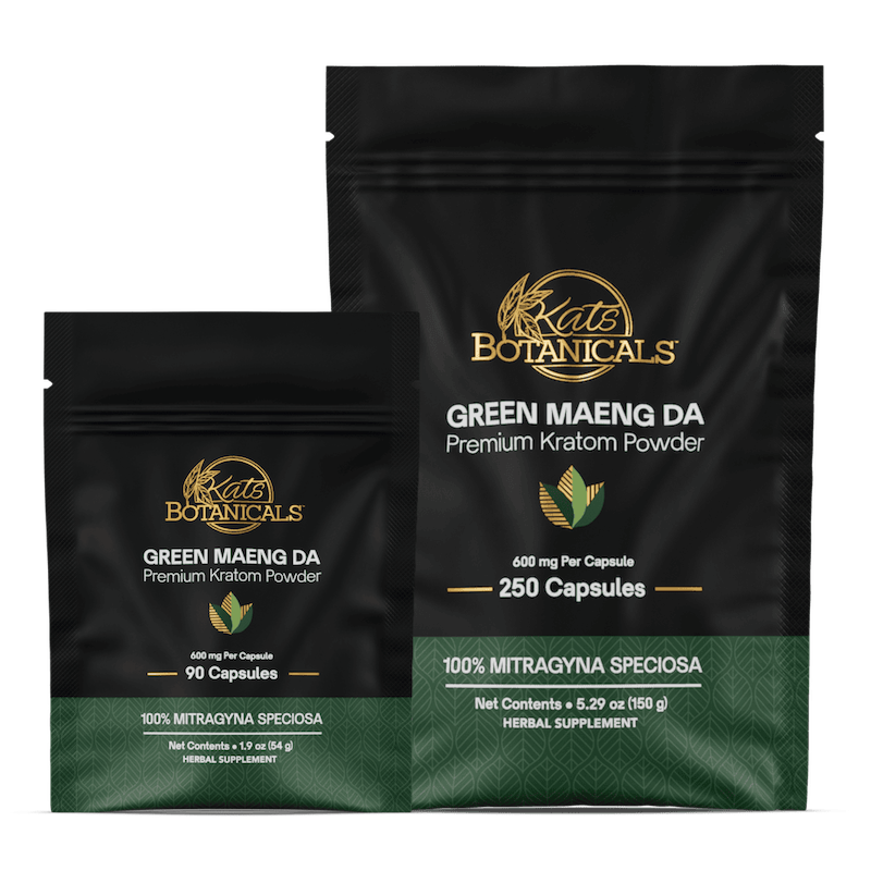 Kats Kratom Green Maeng Da (90Ct), (250Ct) Capsules