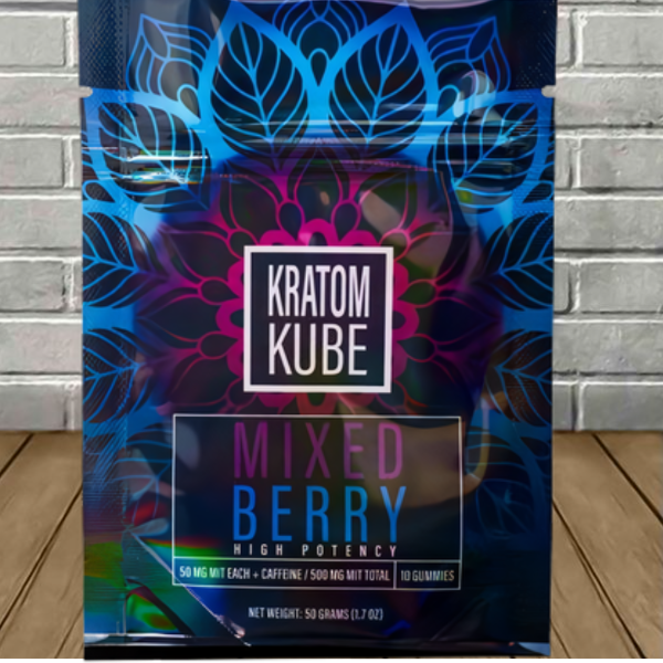 Kratom Kube 10 Gummies | Mixed Berry